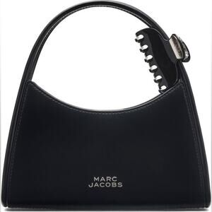 Marc Jacobs claw clip Crossbody leather bag black
